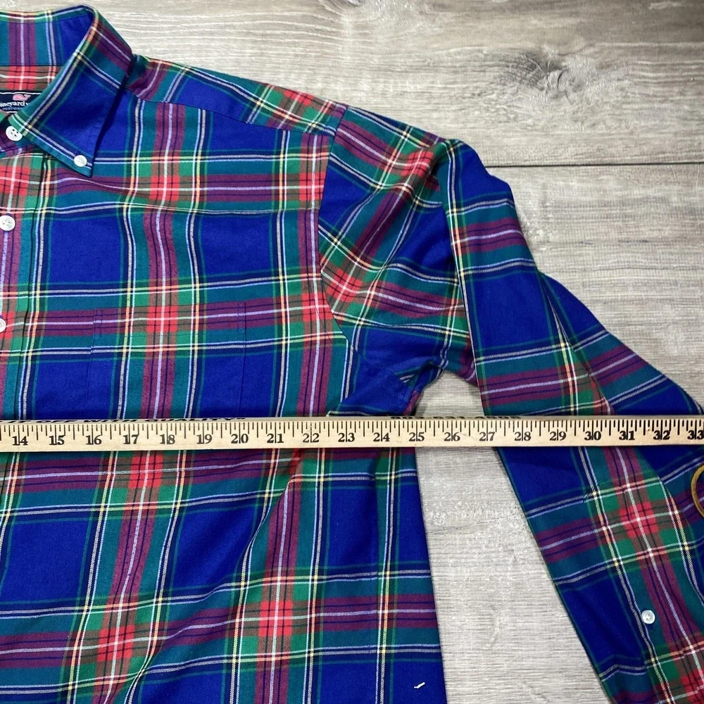 Vineyard‎ Vines Shirt Mens Extra Large Plaid Classic Fit Murray Performance